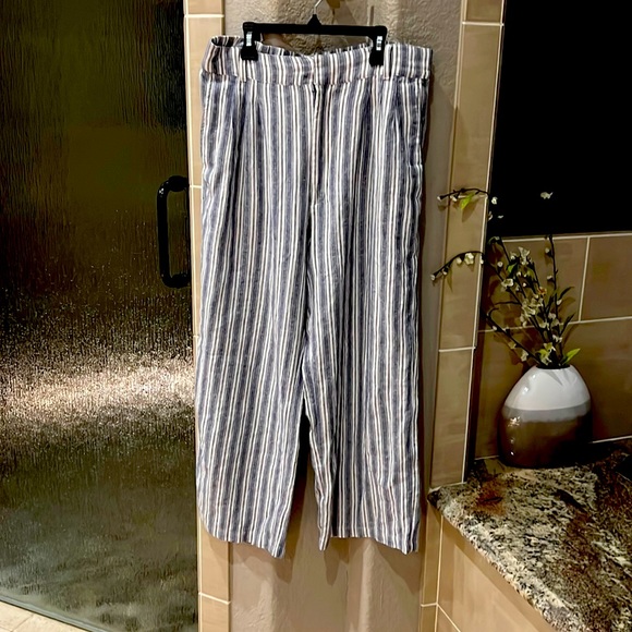 Abercrombie & Fitch Pants - Abercrombie & Fitch Striped Linen Pants size L